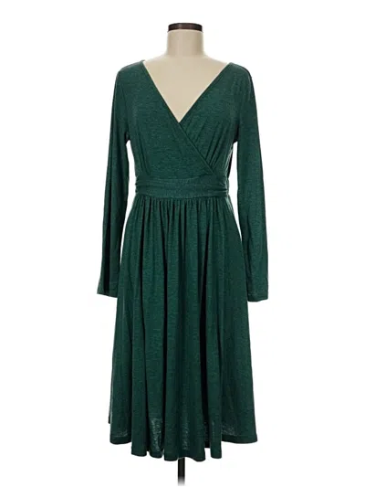 Pre-owned Tickled Teal Casual Dress In Green