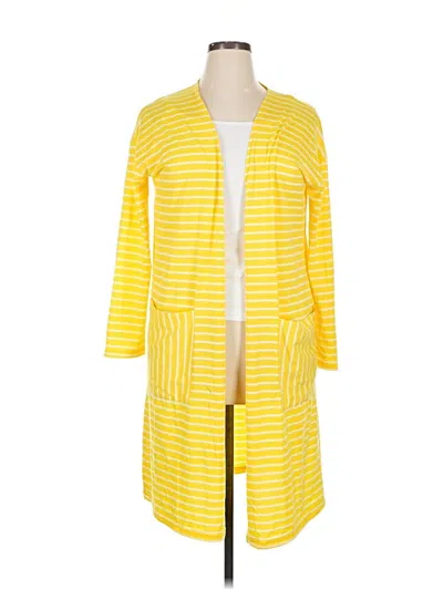Pre-owned Tickled Teal Casual Dress In Yellow
