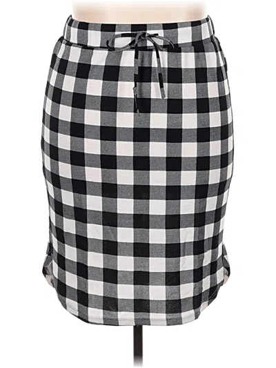 Pre-owned Tickled Teal Casual Skirt In Black