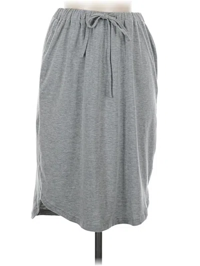 Pre-owned Tickled Teal Casual Skirt In Gray