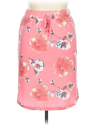 Pre-owned Tickled Teal Casual Skirt In Pink