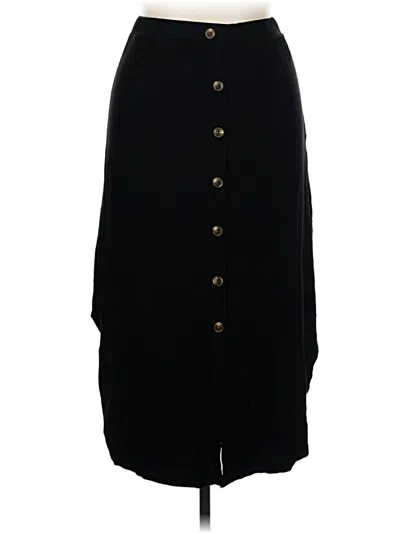 Pre-owned Tickled Teal Formal Skirt In Black