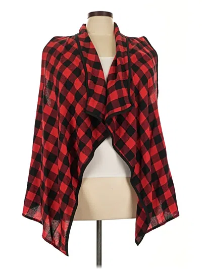 Pre-owned Tickled Teal Kimono In Red