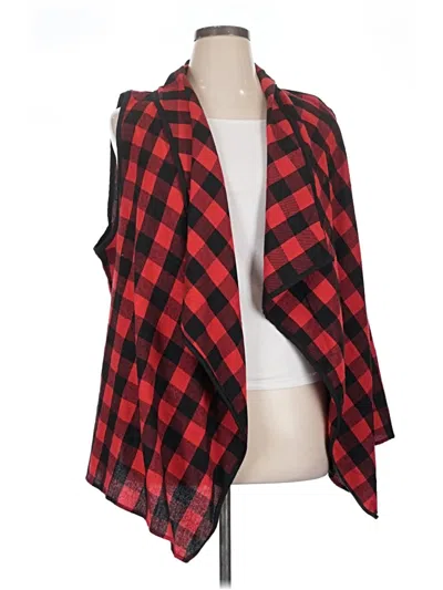 Pre-owned Tickled Teal Kimono In Red
