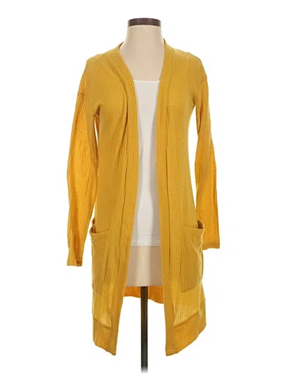 Pre-owned Tickled Teal Kimono In Yellow
