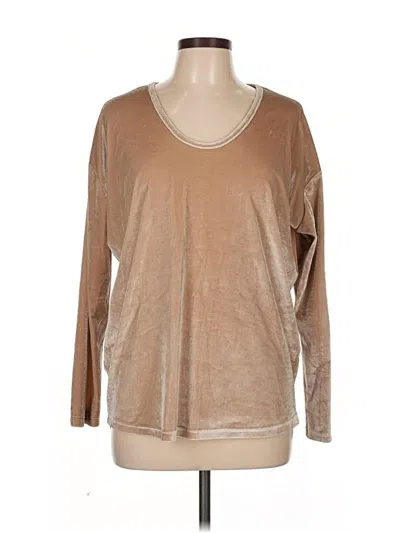 Pre-owned Tickled Teal Long Sleeve T-shirt In Brown