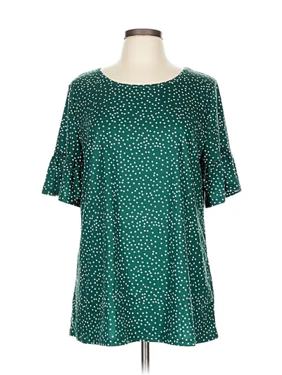 Pre-owned Tickled Teal Short Sleeve T-shirt In Green