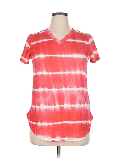 Pre-owned Tickled Teal Short Sleeve T-shirt In Red