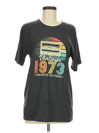 Pre-owned Tickled Teal Short Sleeve T-shirt In Gray