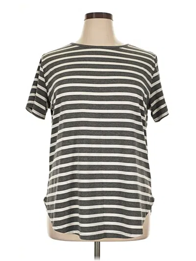 Pre-owned Tickled Teal Short Sleeve T-shirt In Gray