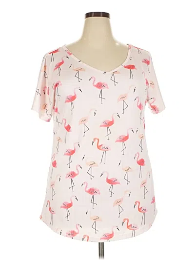 Pre-owned Tickled Teal Short Sleeve T-shirt In Pink