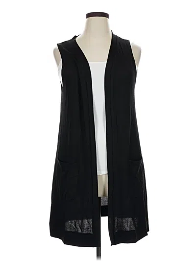 Pre-owned Tickled Teal Sweater Vest In Black