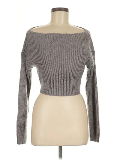 Pre-owned Tic-toc Knits Pullover Sweater In Gray