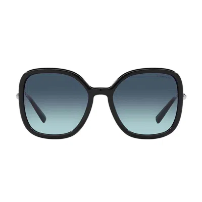 Tiffany &amp; Co. Sunglasses In Nero/blu Sfumato