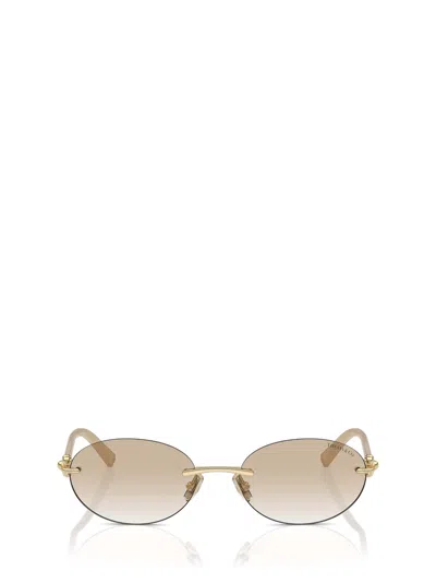Tiffany &amp; Co. Tf3104d Pale Gold Sunglasses