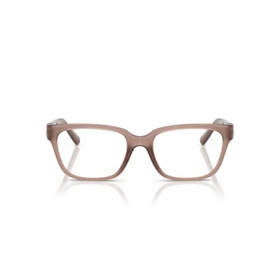 Tiffany & Co 0tf2286d Translucent Brown Rectangular Eyeglasses In White