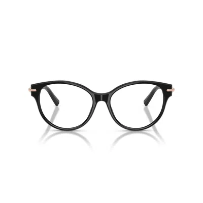 Tiffany & Co 0tf2289 Classic Round Frame Black Acetate Eyeglasses In White