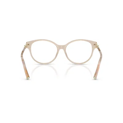 Tiffany & Co 0tf2289 Rounded Translucent Acetate Eyeglasses In White