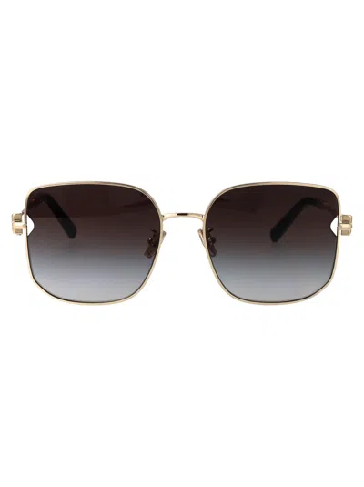 Tiffany & Co Pale Gold Steel Sunglasses In Black