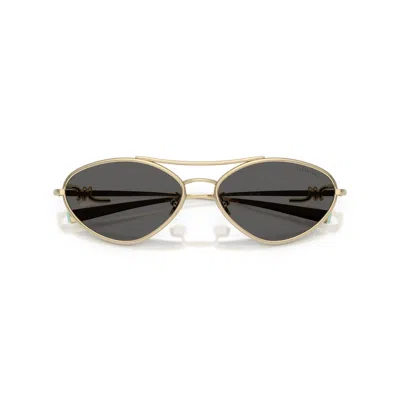 Tiffany & Co 0tf3117 Oval-shaped Sunglasses In Gold