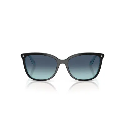 Tiffany & Co 0tf4105hb Classic Square Frame Sunglasses In Blue
