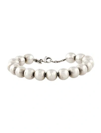 Pre-owned Tiffany & Co 10mm Ball Bead Bracelet, 6.5" In Multi