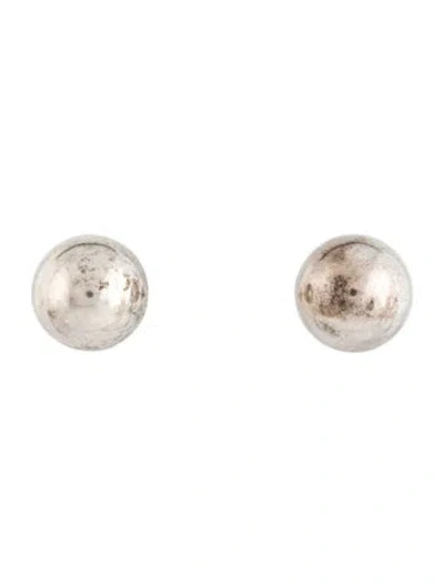 Pre-owned Tiffany & Co 10mm Hardware Ball Stud Earrings In Multi