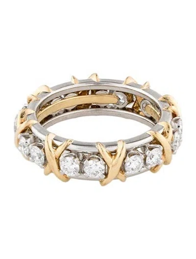 Pre-owned Tiffany & Co 1.14ctw Diamond Sixteen Stone Ring In Multi