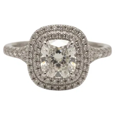 Pre-owned Tiffany & Co . 1.20 Carat Cushion Cut Diamond Soleste Ring In Multiple
