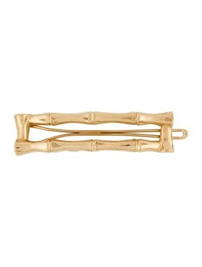 Pre-owned Tiffany & Co 14k Bamboo Barrette In Gold