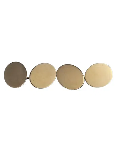 Pre-owned Tiffany & Co . 14k Yellow Gold Oval Cufflinks #24739