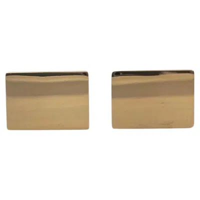 Pre-owned Tiffany & Co . 14k Yellow Gold Rectangle Cufflinks #24992