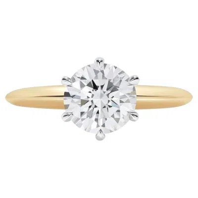 Pre-owned Tiffany & Co . 1.52 Carat Round Brilliant Diamond Solitaire Ring In 18k Rose Gold In Red
