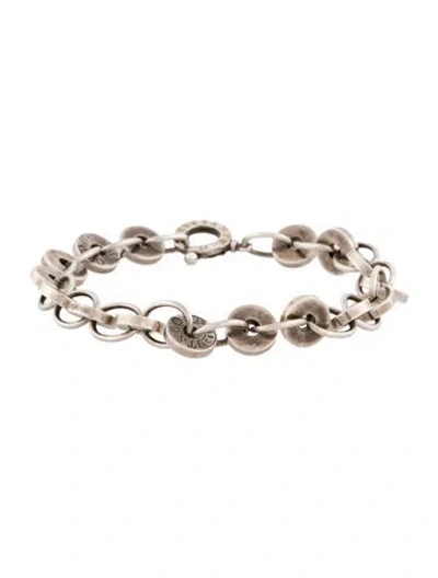 Pre-owned Tiffany & Co 1837® Circle Link Bracelet, 6.5" In Multi