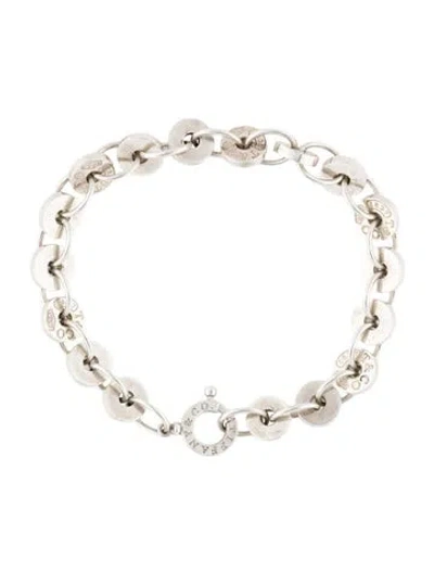 Pre-owned Tiffany & Co 1837 Circle Link Bracelet, 7" In Multi