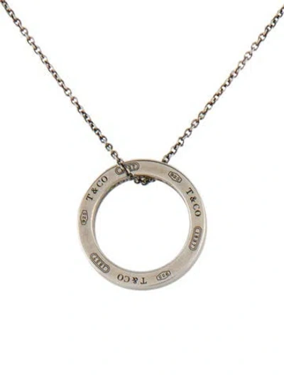 Pre-owned Tiffany & Co 1837 Circle Pendant, 18" In Multi