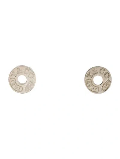Pre-owned Tiffany & Co 1837 Circle Stud Earrings In Multi