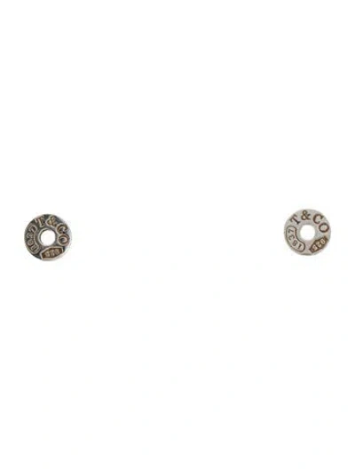 Pre-owned Tiffany & Co 1837 Circle Stud Earrings In Multi