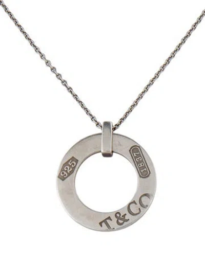 Pre-owned Tiffany & Co 1837 Elements Round Pendant Necklace, 18" In Multi