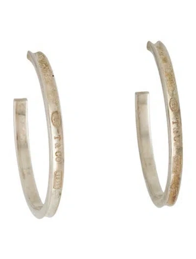Pre-owned Tiffany & Co 1837 Hoop Earrings In Multi