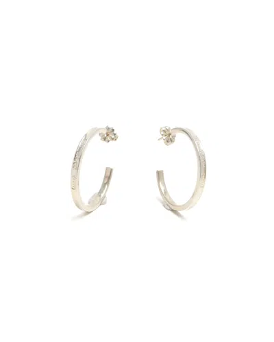 Tiffany & Co 1837 Hoop Silver Earrings