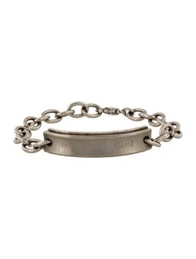 Pre-owned Tiffany & Co 1837® I.d. Bracelet, 7.75" In Multi