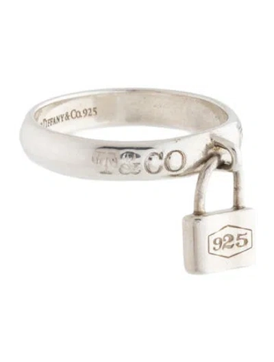 Pre-owned Tiffany & Co 1837 Lock Charm Ring In Multicolor
