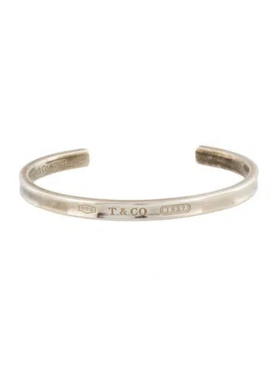 Pre-owned Tiffany & Co 1837 Narrow Cuff Bracelet, 6.5" In Multi
