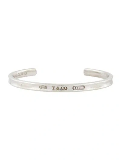 Pre-owned Tiffany & Co 1837 Narrow Cuff Bracelet, 6.75" In Multi