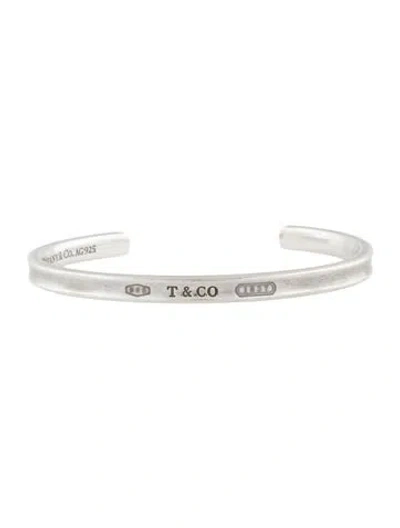 Pre-owned Tiffany & Co 1837 Narrow Cuff Bracelet, 7" In Multi