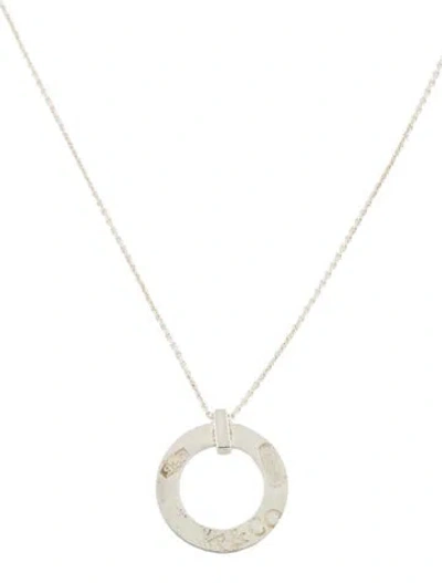 Pre-owned Tiffany & Co 1837 Open Circle Pendant Necklace, 16" In Multi