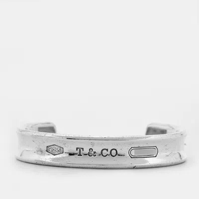 Pre-owned Tiffany & Co 1837 Sterling Silver Cuff Bracelet