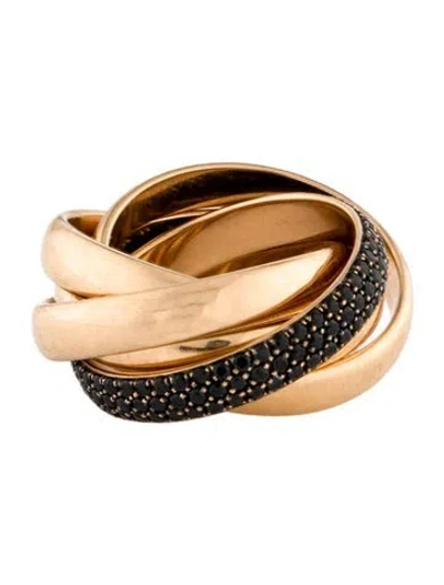Pre-owned Tiffany & Co 18k 1.08ctw Spinel Five Row Melody Ring In Multi