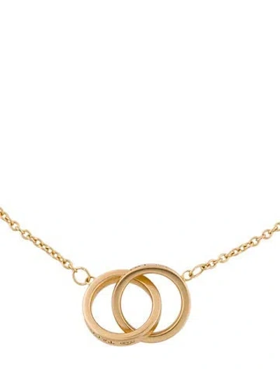 Pre-owned Tiffany & Co 18k 1837 Interlocking Circles Bracelet, 7" In Multi